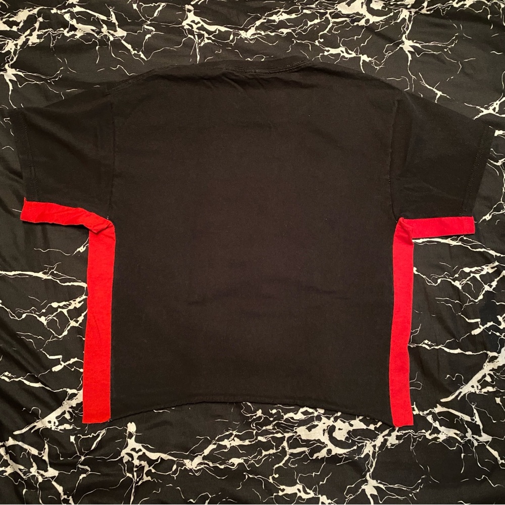 ☠️ Danzig Red Stripe Crop Top - Picture 3 of 3